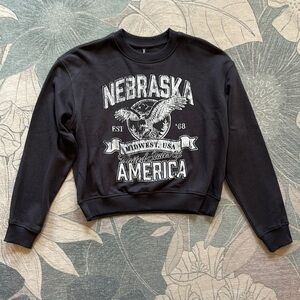 Nebraska Sweatshirt - size Med (Divided by H&M). Worn Once. Slightly cropped.